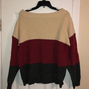 Off the shoulder sweater